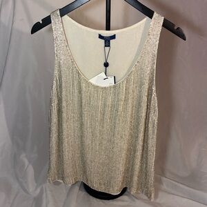 Polo by Ralph Lauren Sequin Embellished Beaded Tank Top
